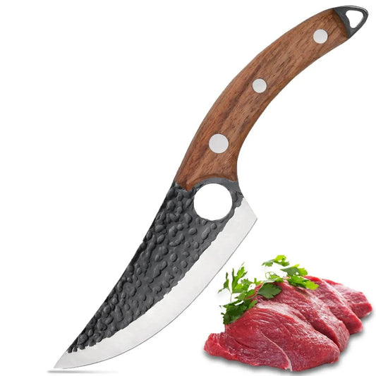 Vikings and Hand Forged Meat Cleaver Professional Chef Knife