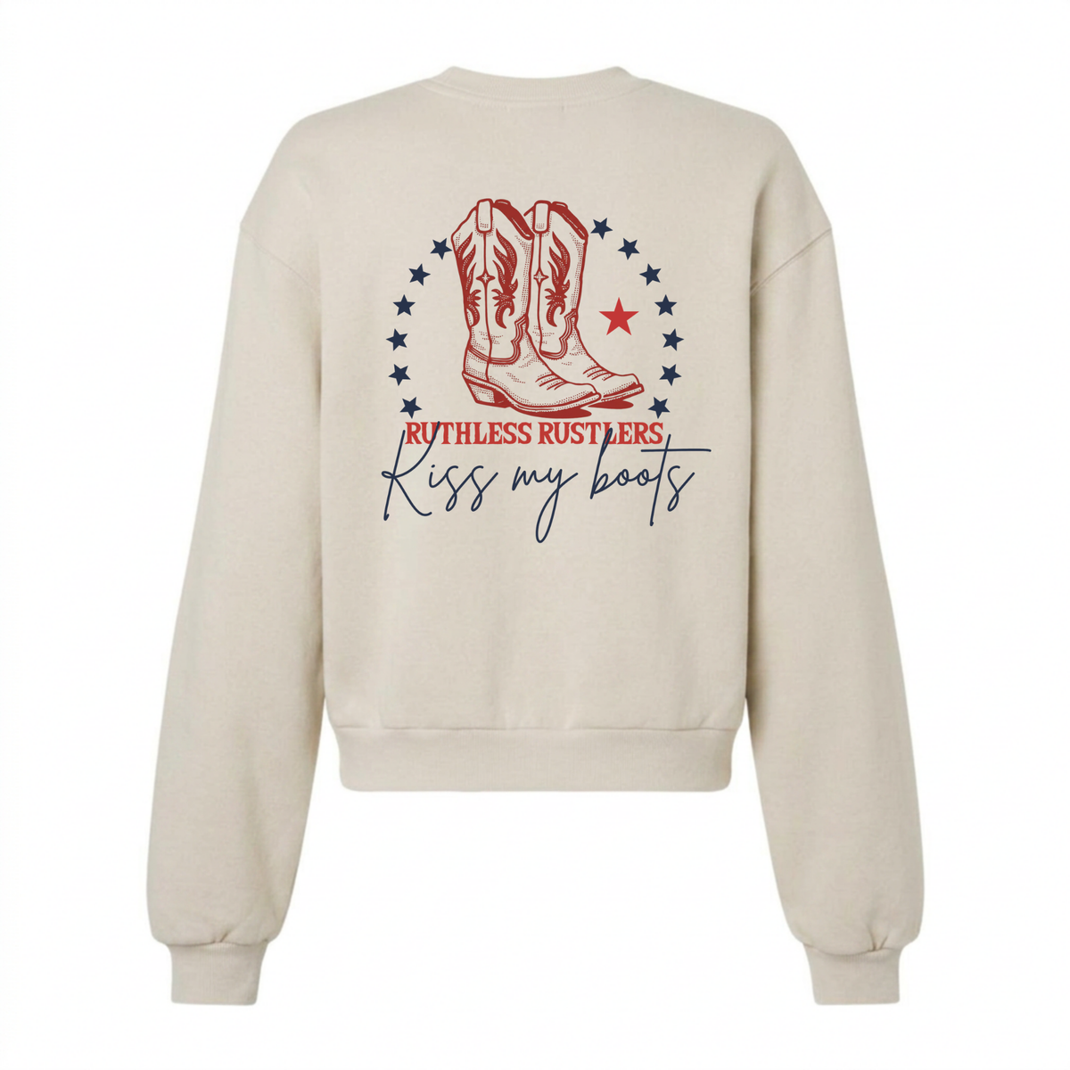KISS MY BOOTS SWEATSHIRT | Cream