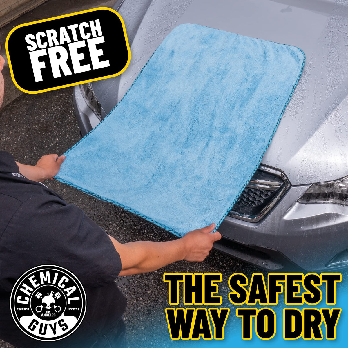 Chemical Guys Woolly Mammoth Microfiber Towel (36" x 25") Cars, Trucks, SUVs, RVs, Home, Pets, Messes, Blue 🍁 All In One Marketplace Canada