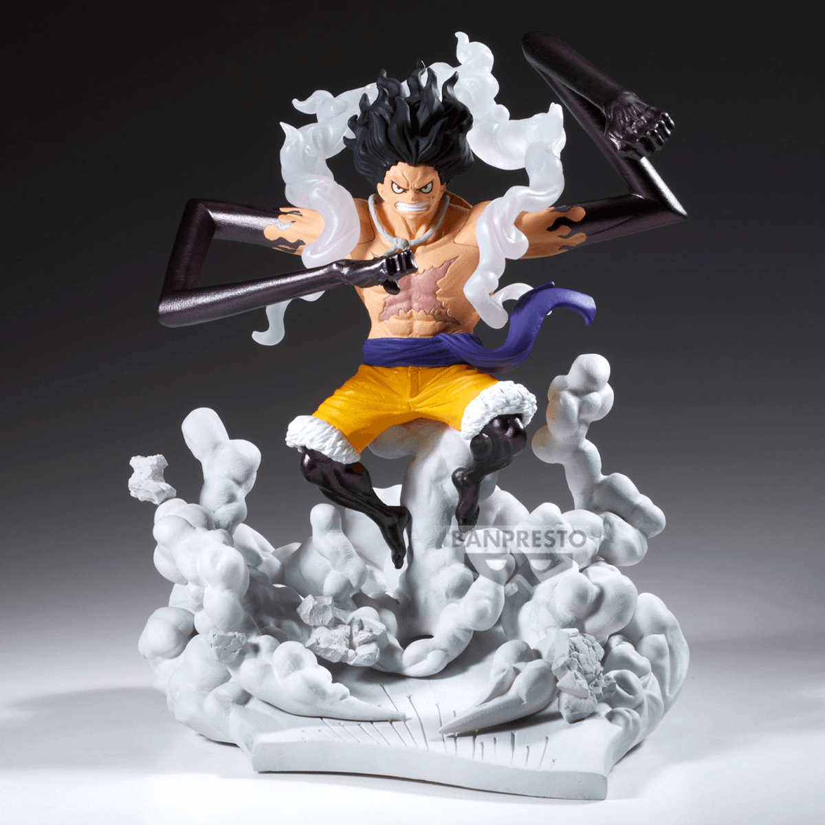 One Piece Monkey D Luffy Gear 4 Senkozekkei Figure