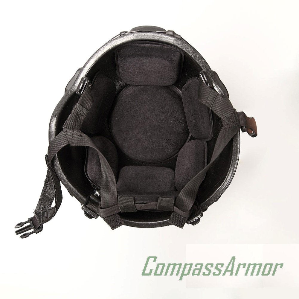 MICH Advanced Combat Tactical Full Cut Ballistic Helmet With 7 Pads System