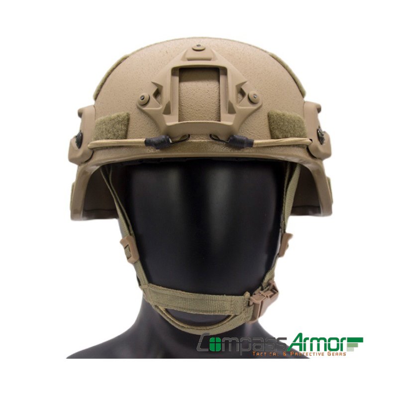 MICH Advanced Combat Tactical Full Cut Ballistic Helmet With 7 Pads System