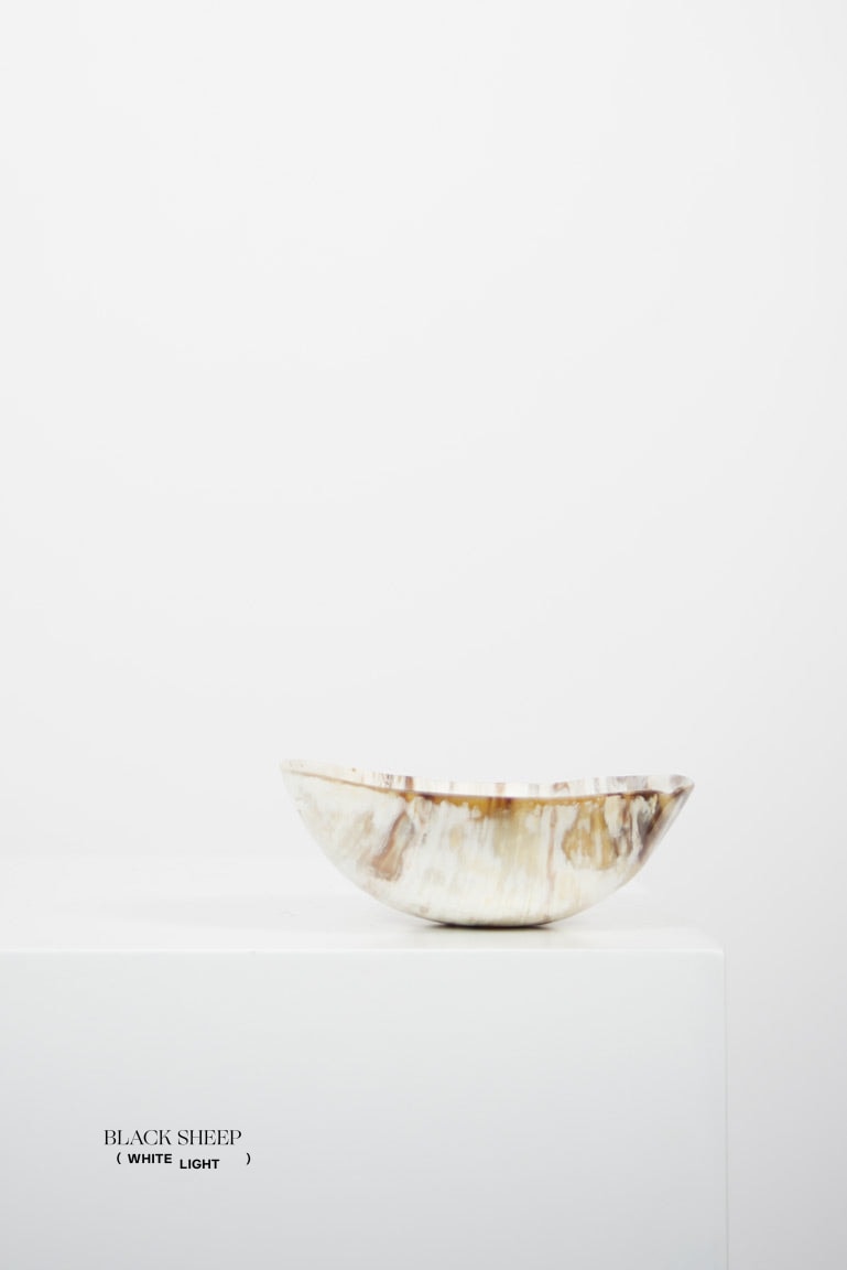 Ankole Horn Light Round Bowl
