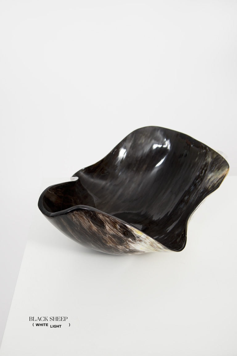 Ankole & Gyr Horn Dark Organic Vessel