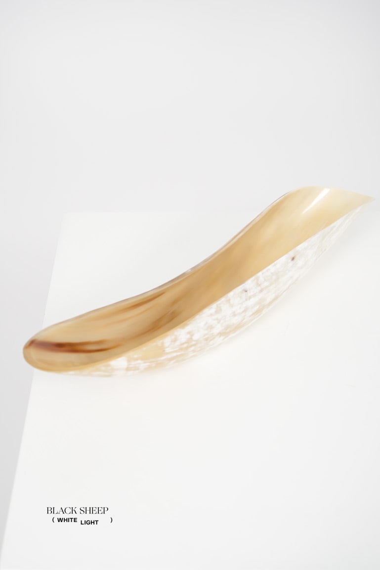 Ankole & Gyr Horn Light Oval  Vessel