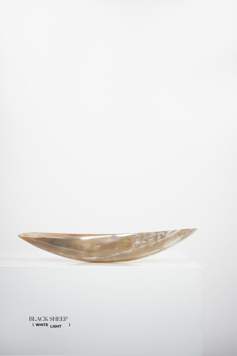 Ankole & Gyr Horn Light Oval  Vessel