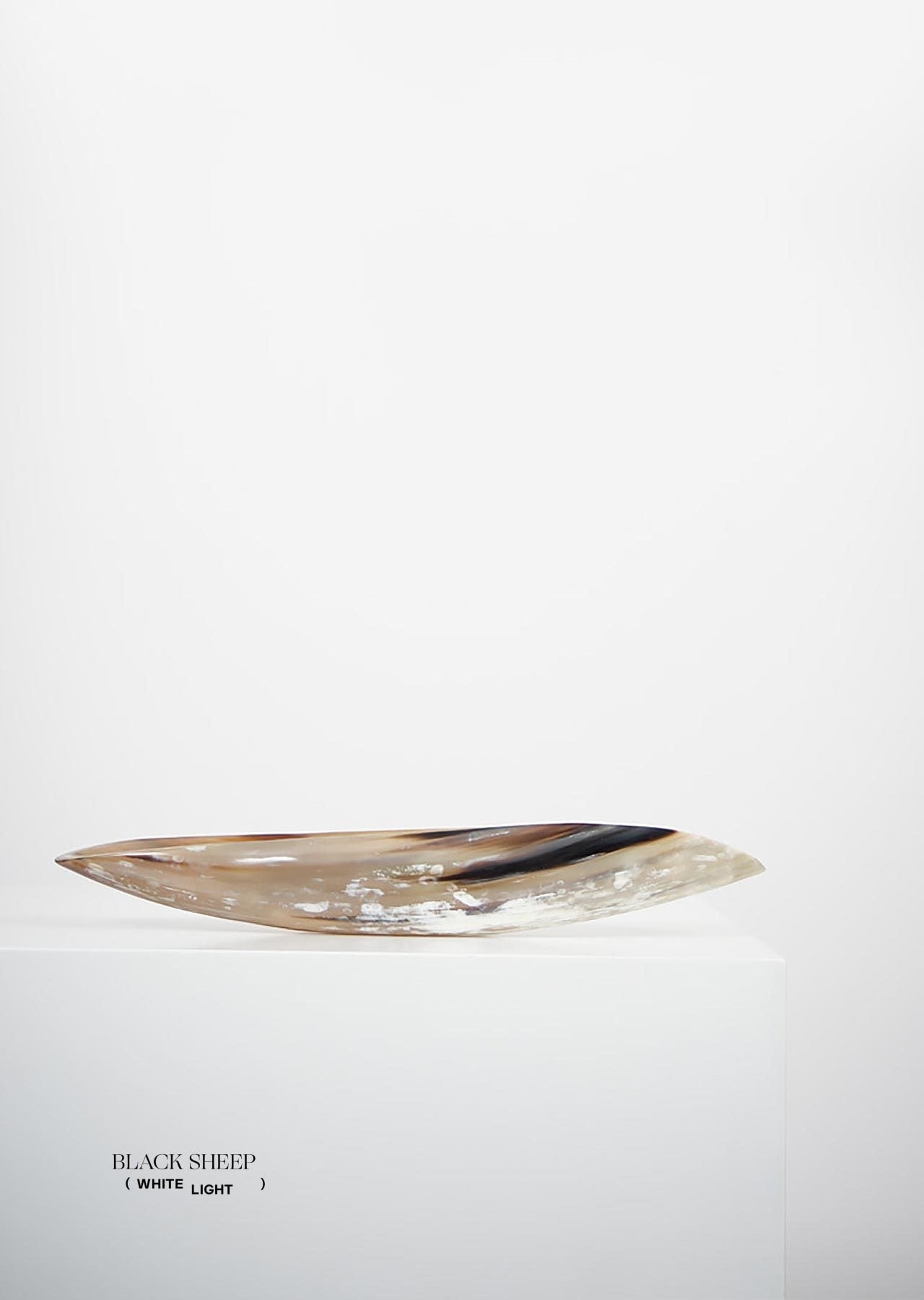 Ankole & Gyr Horn Light Oval  Vessel