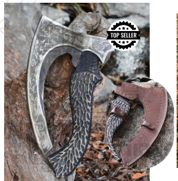 Viking Axe Hand Forged Carbon Steel - AX18