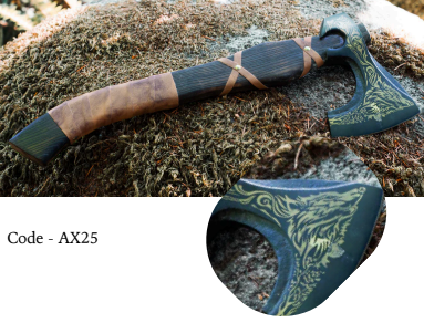 Viking Axe Hand Forged Carbon Steel - AX25