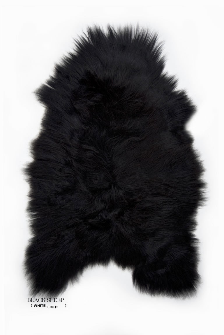 Black Icelandic Sheepskin