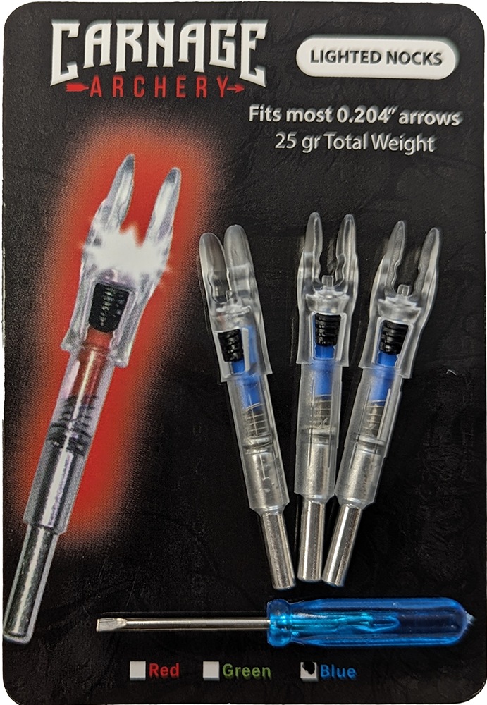 Carnage Lighted Nock Blue 5mm