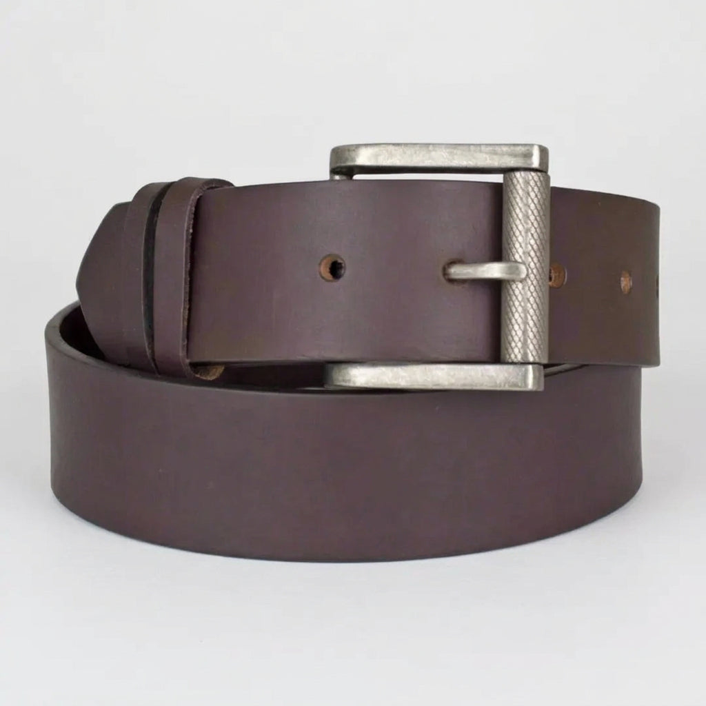 BOL Men's Removable Buckle Oil Pull Up Leather Belt