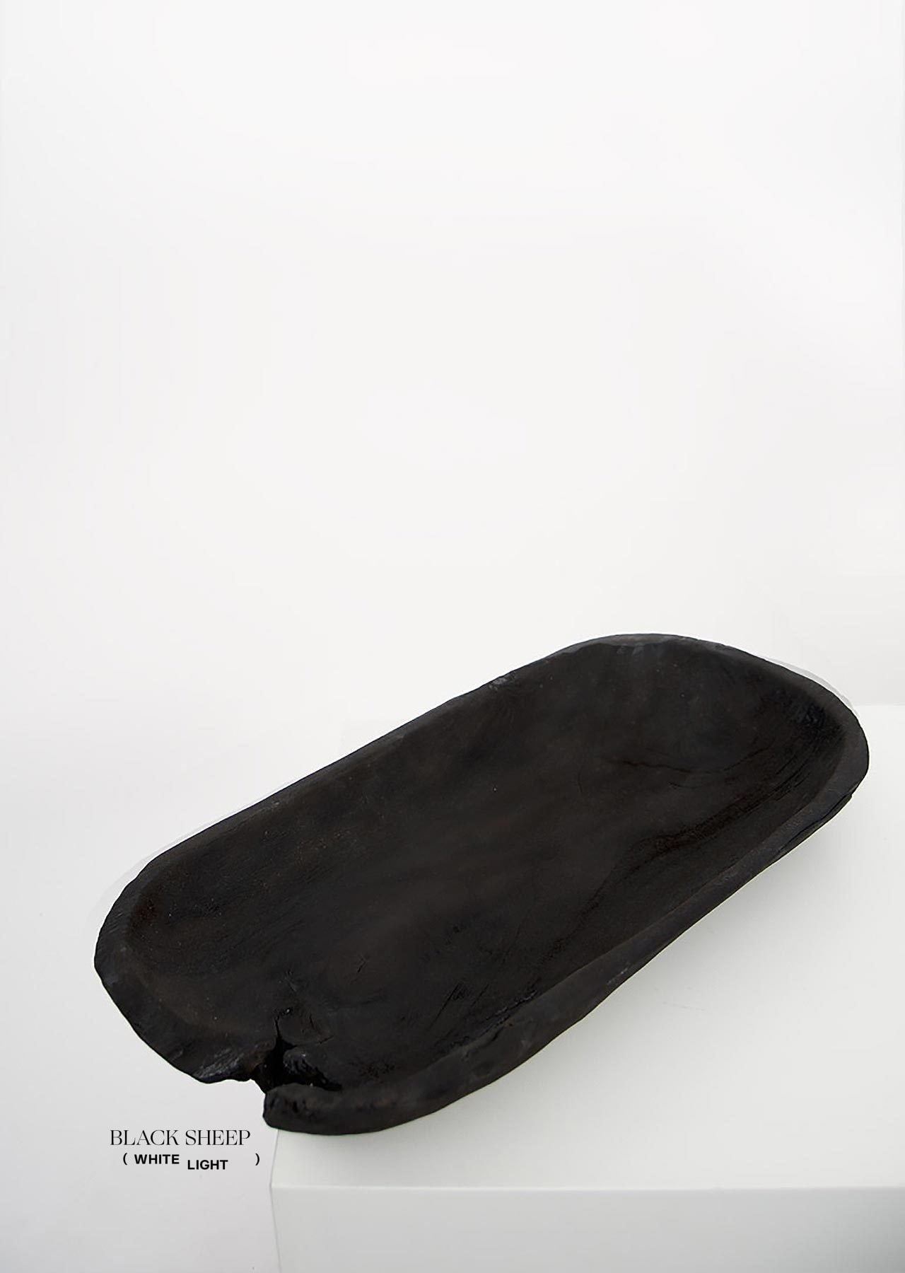 Burnt Teak Oval Vessel