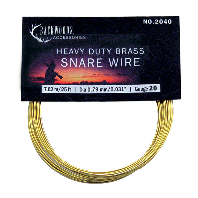 šBackwoods Brass Snare Wire 25ft