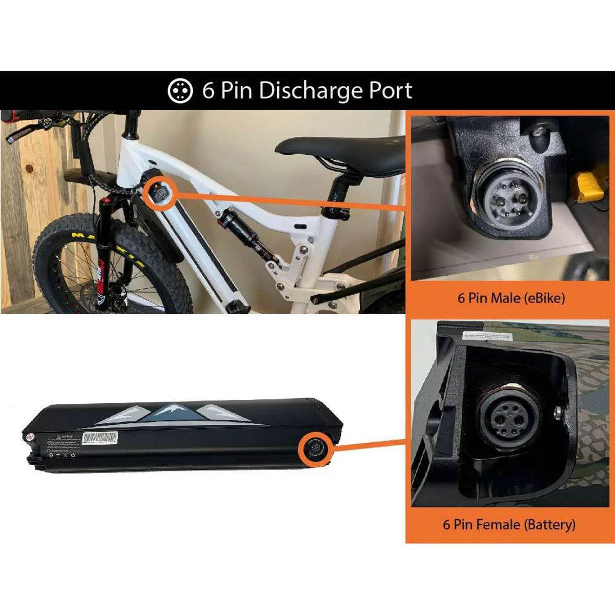Bakcou eBike Battery *Matte Black Only* - Uncle Mike's Outdoors and More!