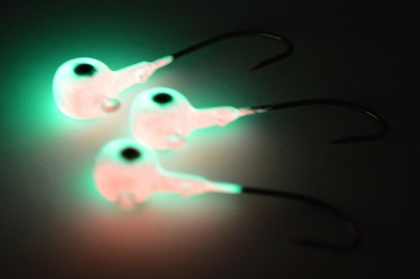 🍁Big Sky Titan 3/8oz Heavy Duty Jig Heads Glow 3/pack