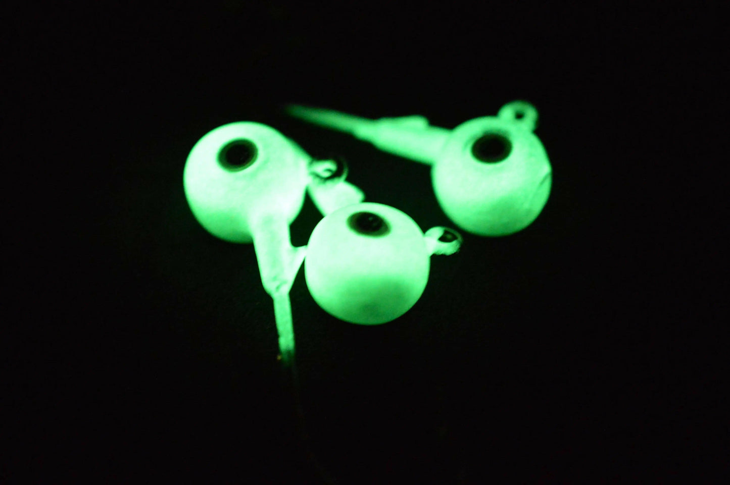 🍁Big Sky Titan 3/8oz Heavy Duty Jig Heads Glow 3/pack