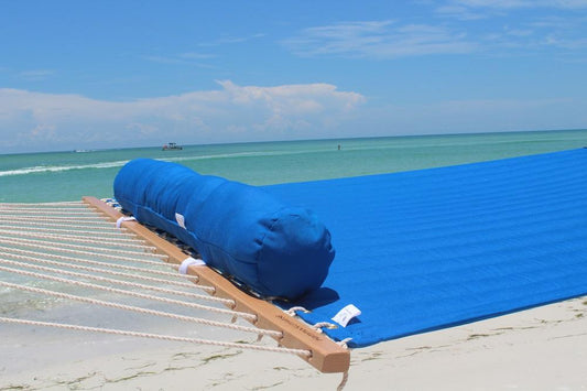 Olefin Double Quilted Hammock with Matching Pillow - Open Box