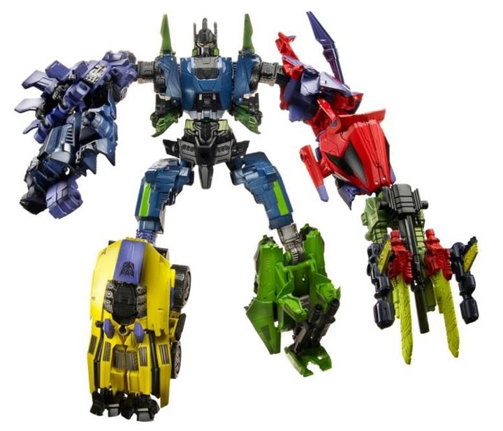Hasbro TRANSFORMERS Fall Of Cybertron Bruticus 5 Set