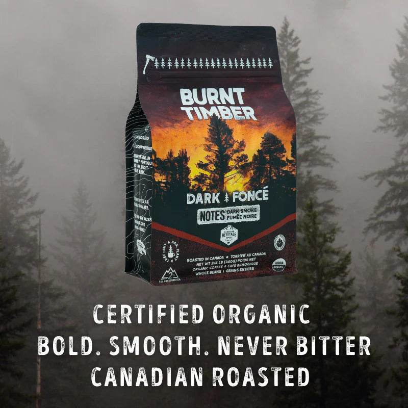 Burnt Timber Organic Coffee - Canadian Heritage Roasting Co. - Uncle Mike's Outdoors and More!