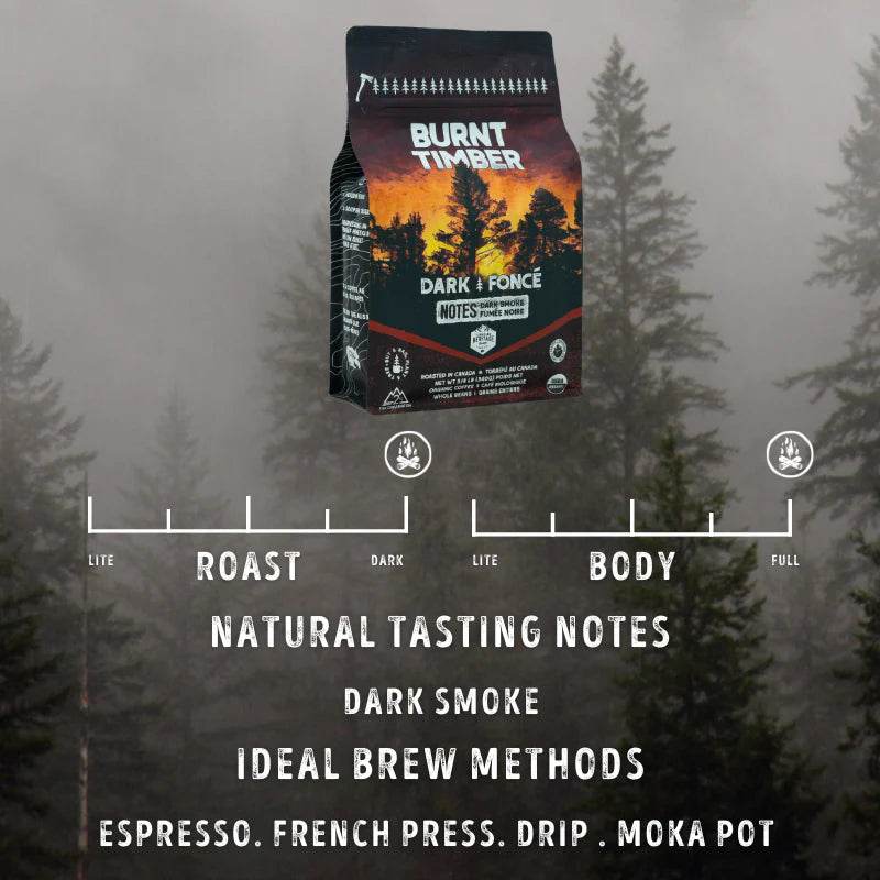 Burnt Timber Organic Coffee - Canadian Heritage Roasting Co. - Uncle Mike's Outdoors and More!