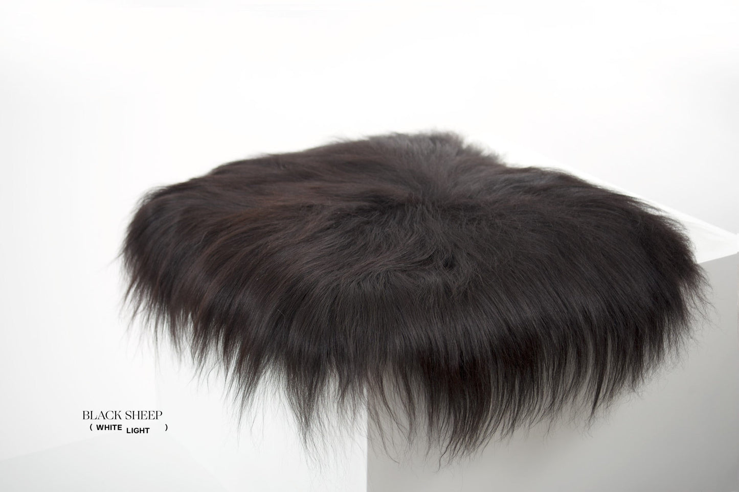 Black Icelandic Sheepskin Chair Pad