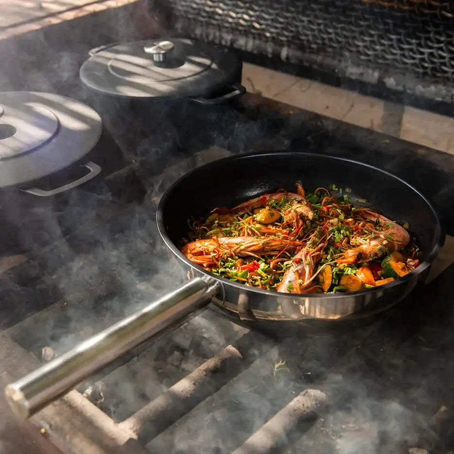 COMBEKK - Ceramics Stainless Steel Fry Pan 28cm