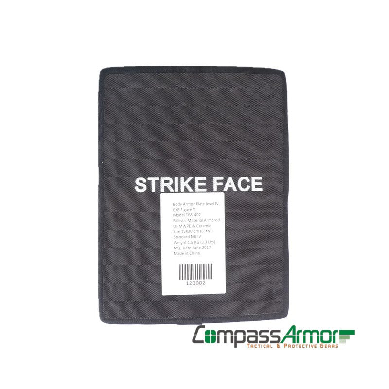 6"X8" Compass Hard Armor Side Plate T68-402 NIJ level IV