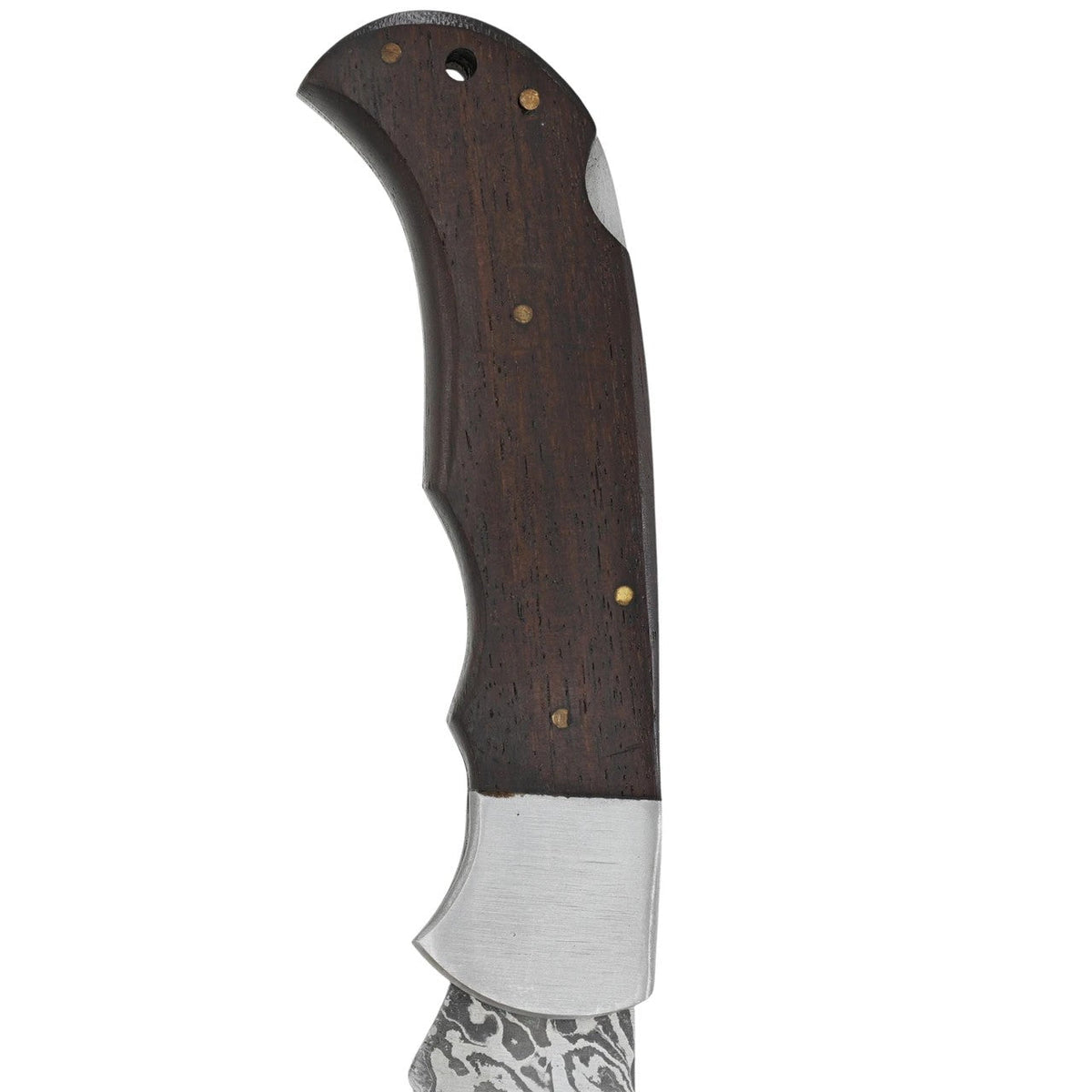 Marshal's Law Damascus Slipjoint Pocket Knife 8″