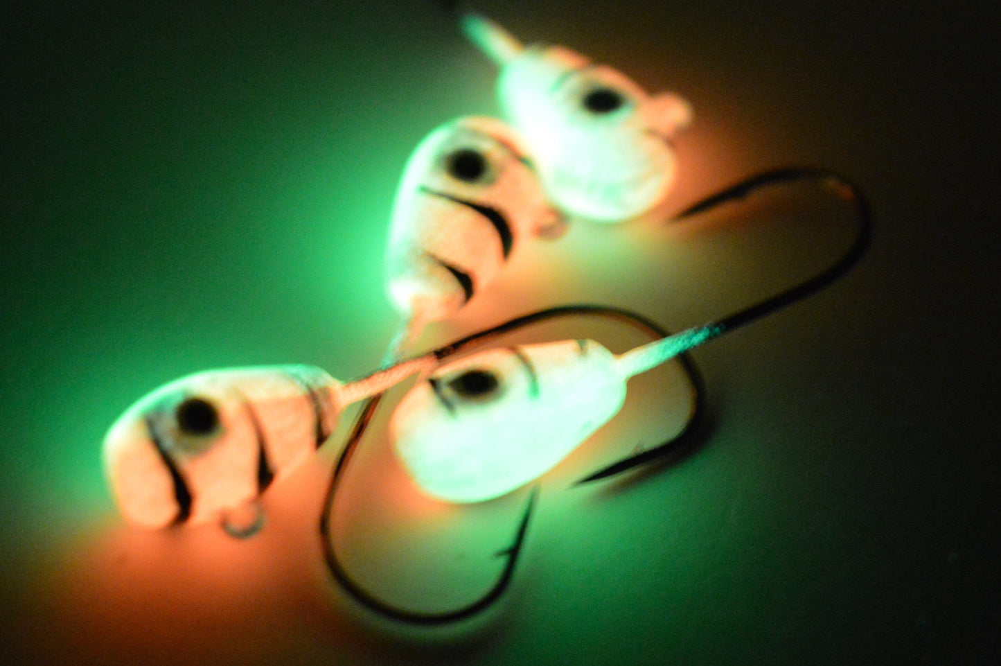 🍁Big Sky Deluxe KnockOut 1/4oz Glow Jigs 4/pack