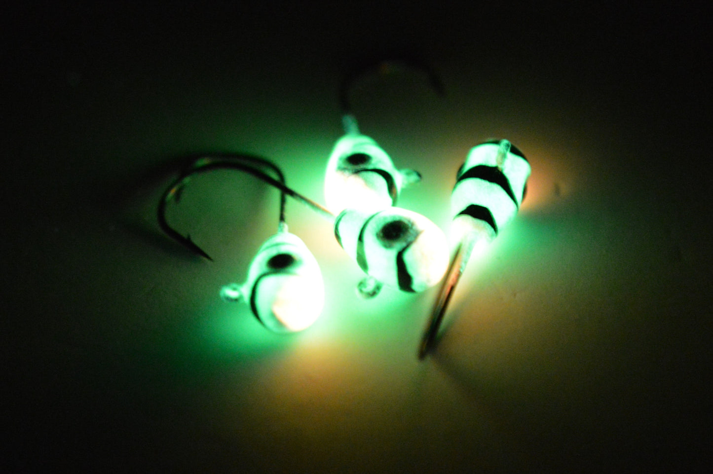 🍁Big Sky Deluxe KnockOut 1/4oz Glow Jigs 4/pack