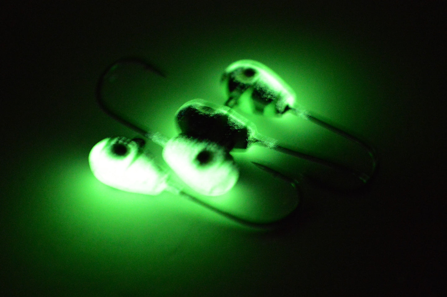 🍁Big Sky Deluxe KnockOut 1/4oz Glow Jigs 4/pack