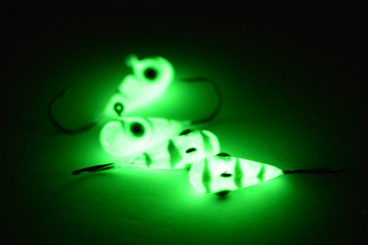 šBig Sky KaleidoscopeĀ 1/4oz Glow Jigs 4/pack