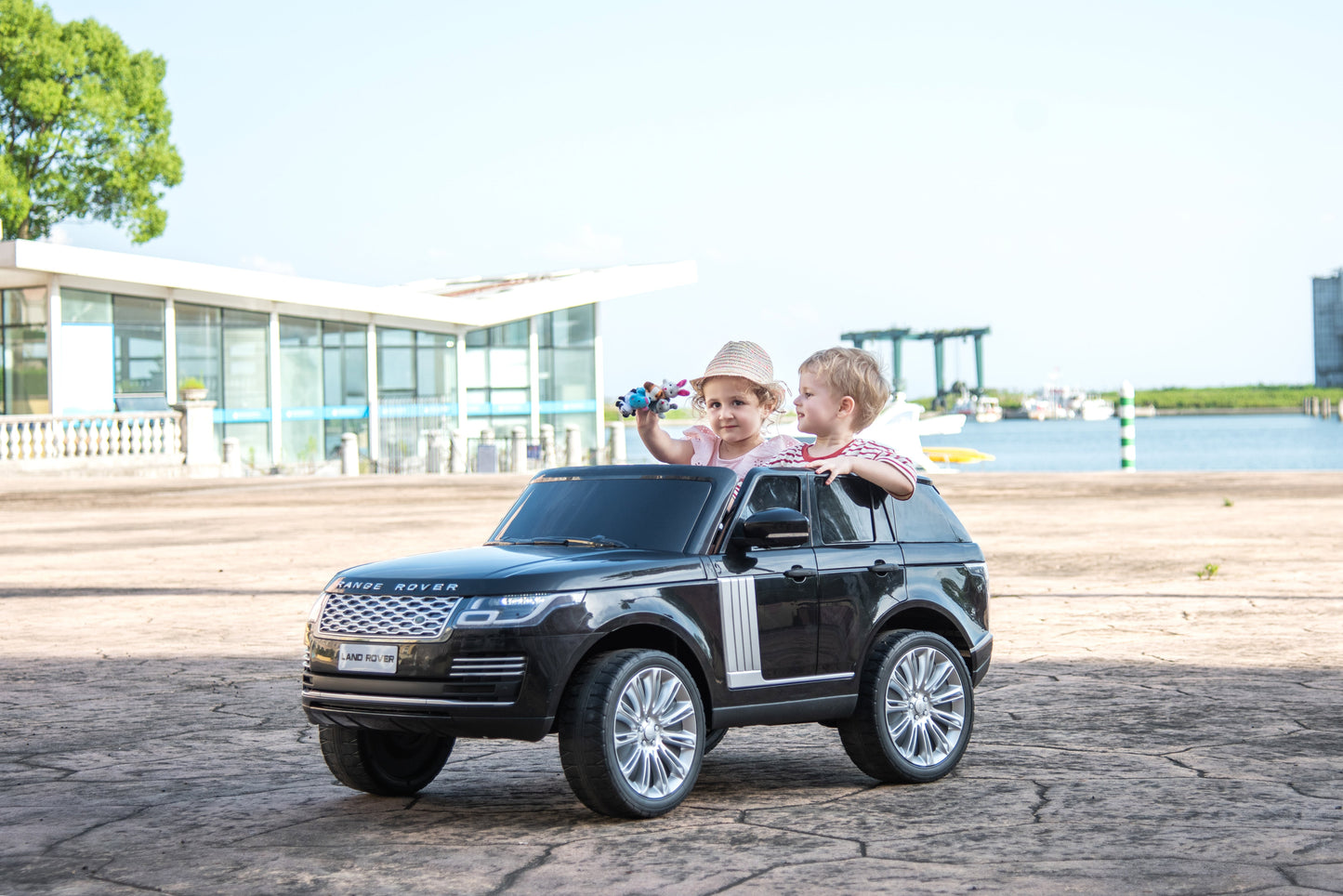 2026 Range Rover HSE 2 Seater 24V Kids Ride On Car With Remote Control DELUXE MODEL WITH LEATHER SEATS AND RUBBER TIRES