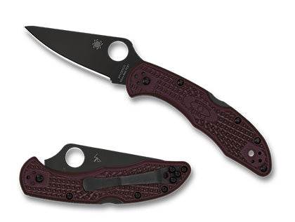 Spyderco Delica® 4 Lightweight Micro-Melt® PD#1 Black Blade - Uncle Mike's Outdoors and More!