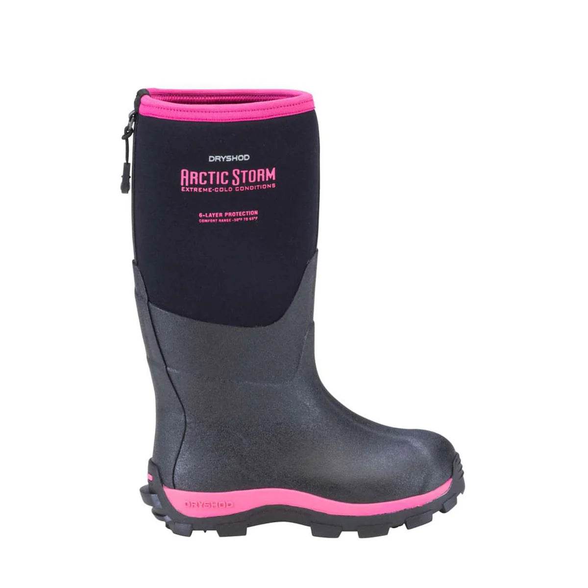 Dryshod Kid's Arctic Storm Black/Pink - Uncle Mike's Outdoors and More!