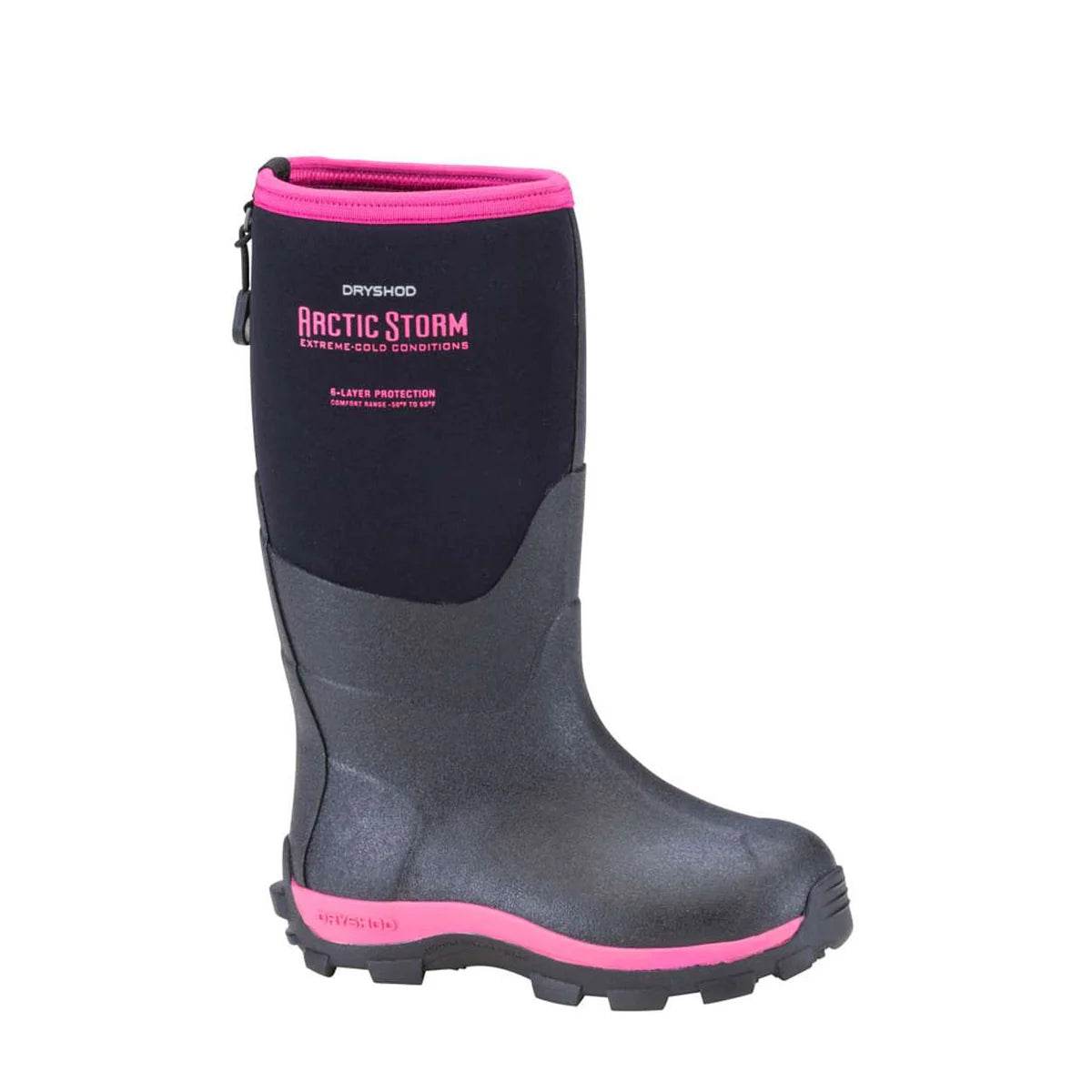 Dryshod Kid's Arctic Storm Black/Pink - Uncle Mike's Outdoors and More!