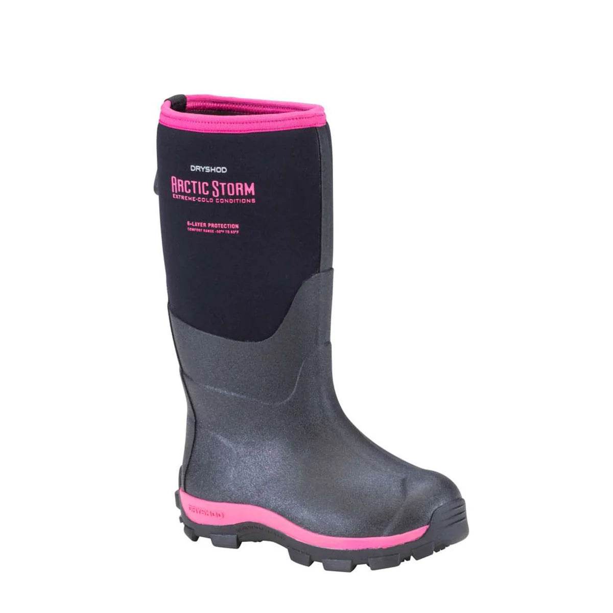 Dryshod Kid's Arctic Storm Black/Pink - Uncle Mike's Outdoors and More!