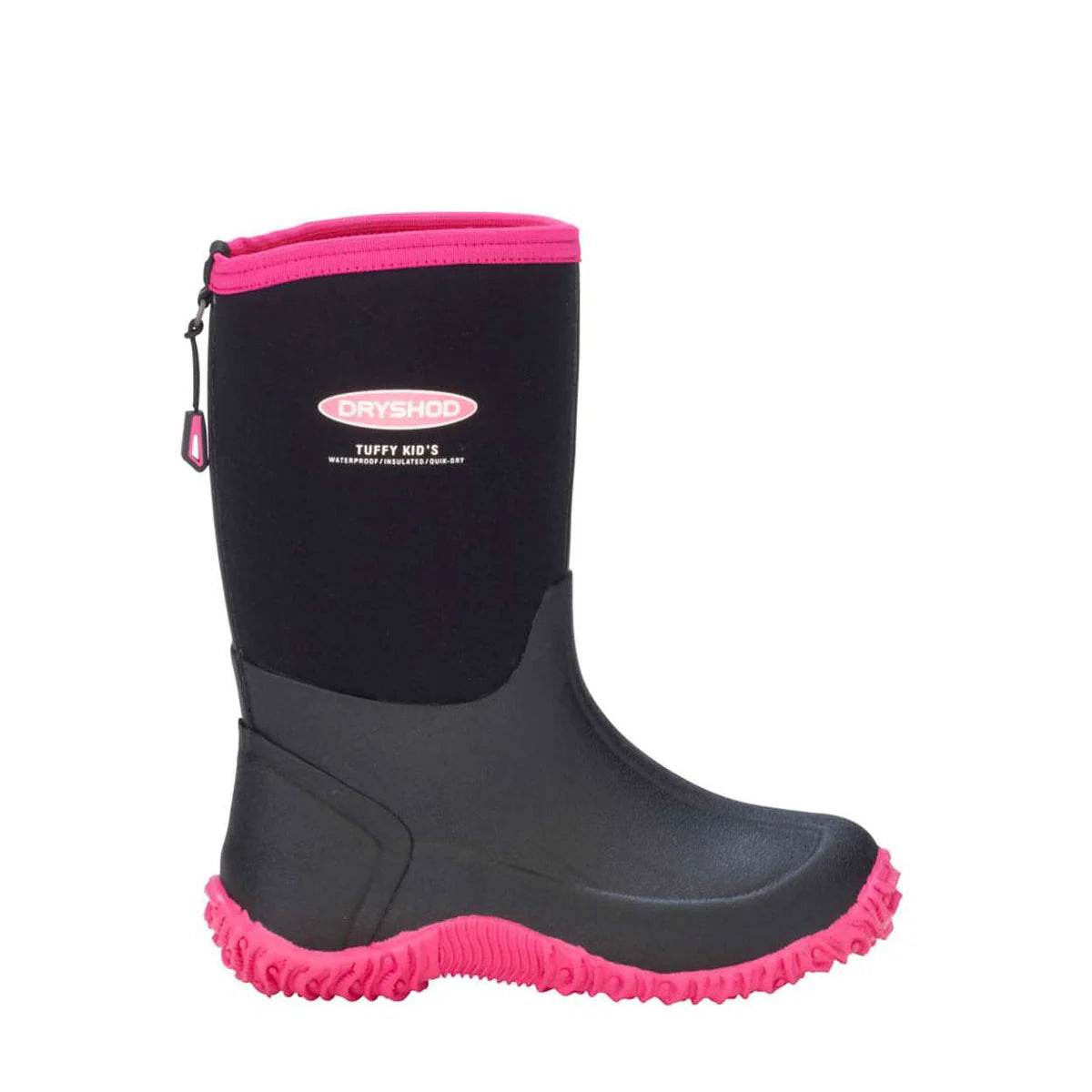Dryshod Kid's Tuffy Black/Pink - Uncle Mike's Outdoors and More!