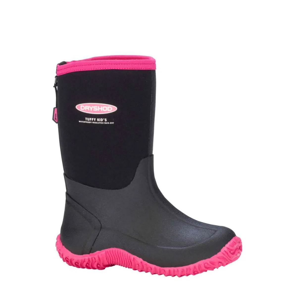 Dryshod Kid's Tuffy Black/Pink - Uncle Mike's Outdoors and More!