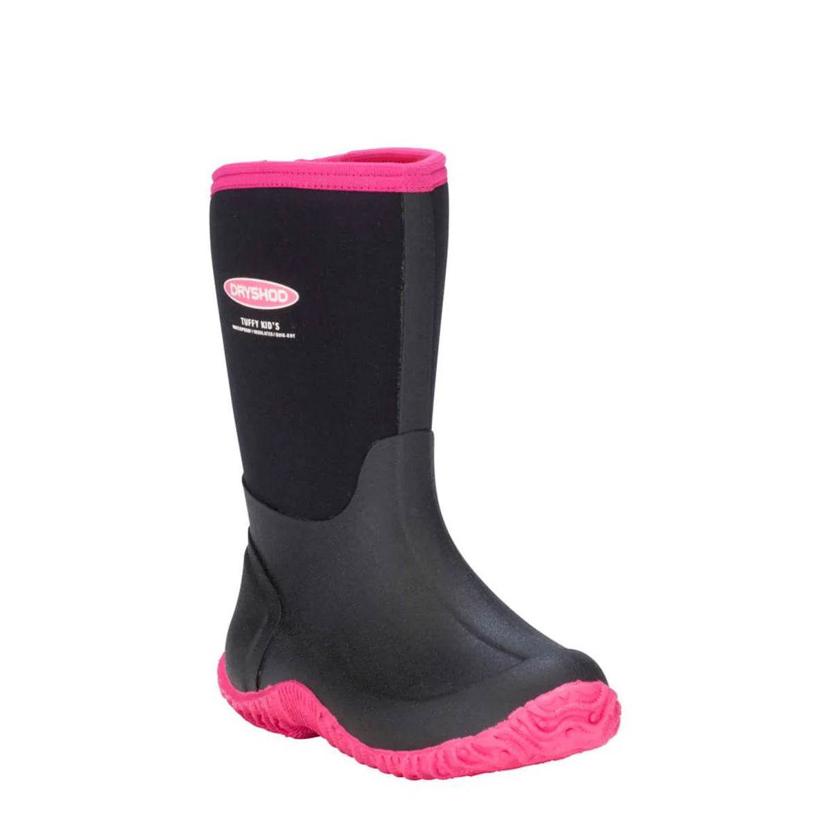 Dryshod Kid's Tuffy Black/Pink - Uncle Mike's Outdoors and More!