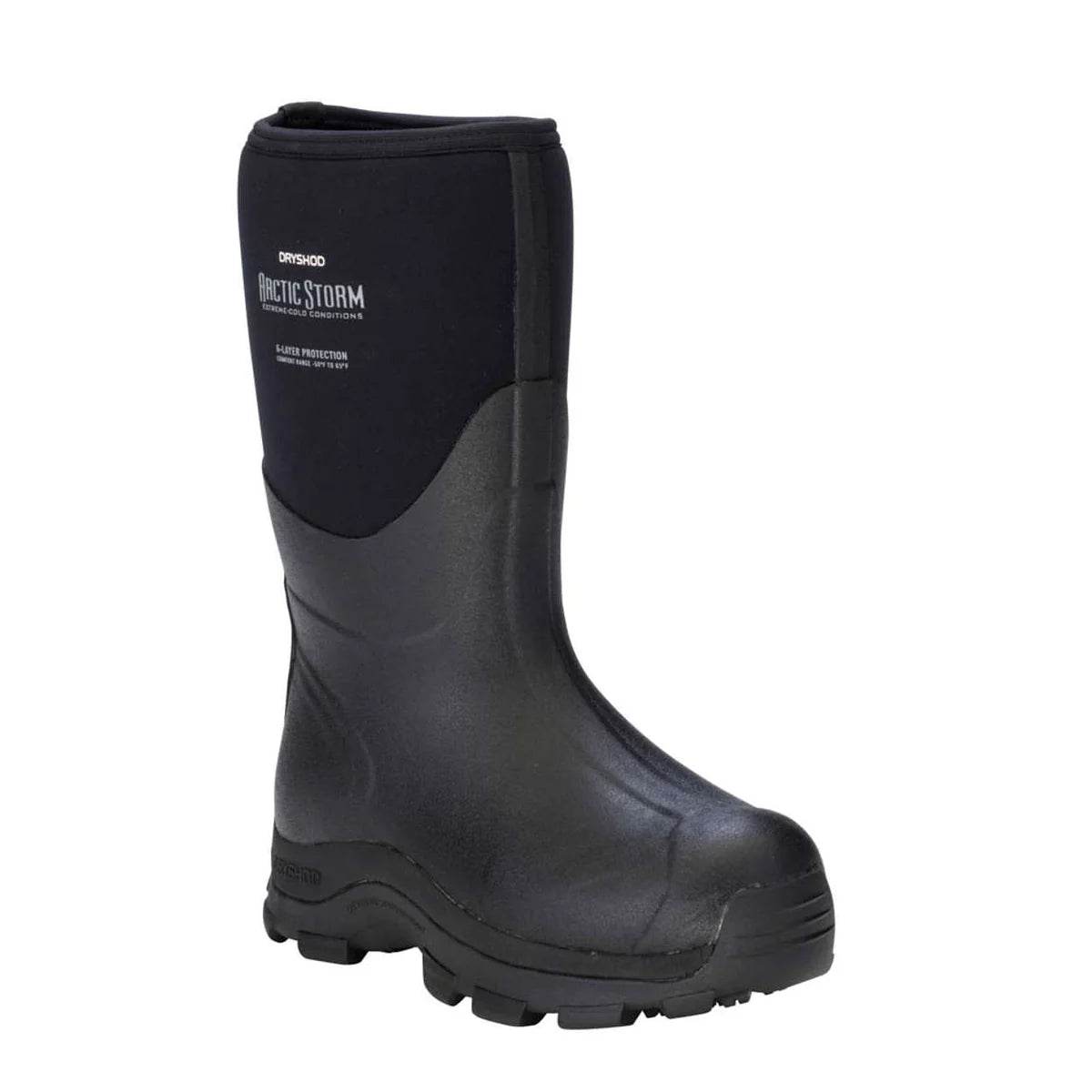 Dryshod Men's Arctic Storm Mid Black - Uncle Mike's Outdoors and More!