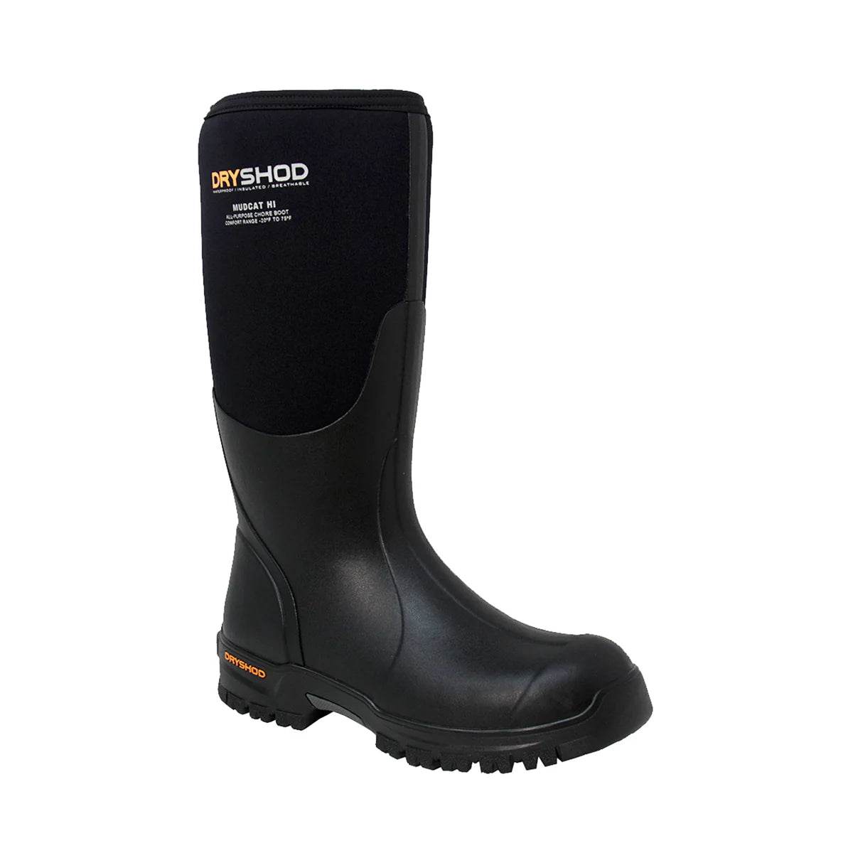 Dryshod Men's Mudcat High Black - Uncle Mike's Outdoors and More!