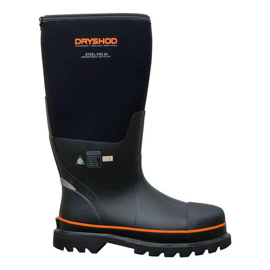 Dryshod Unisex Steel-Toe CSA High Black/Orange - Uncle Mike's Outdoors and More!