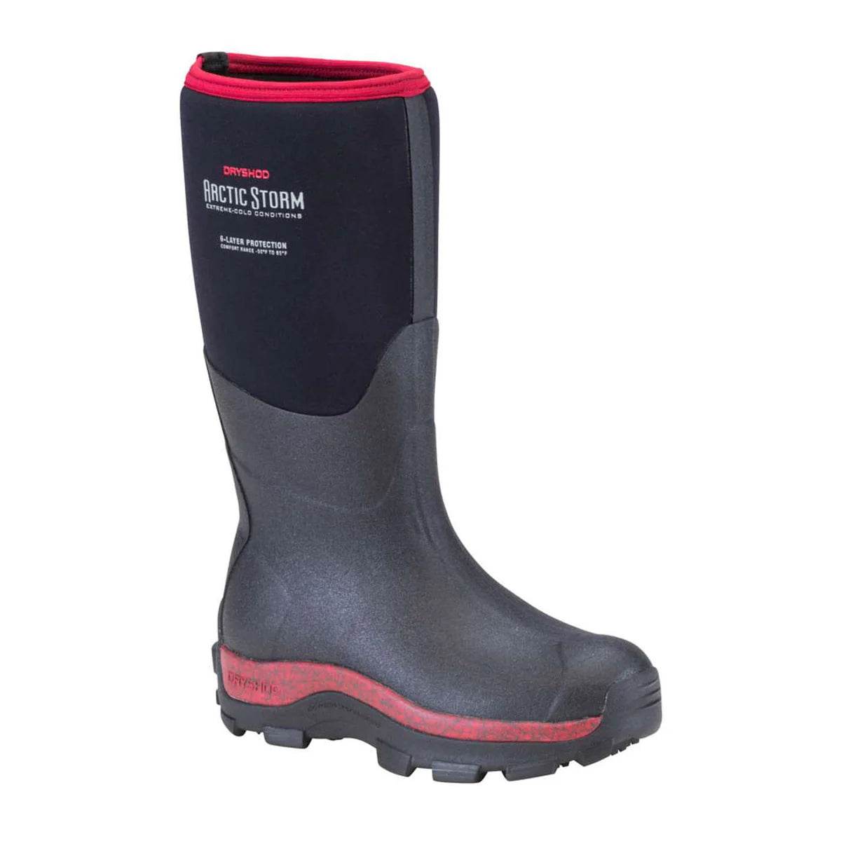 Dryshod Women's Arctic Storm High Black/Cranberry - Uncle Mike's Outdoors and More!