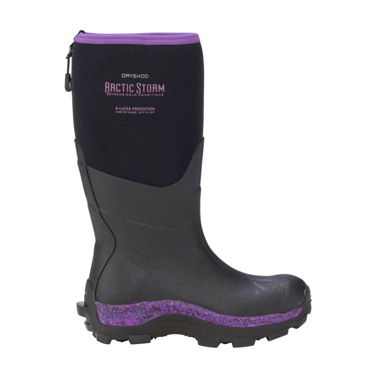 Dryshod Women's Arctic Storm High Black/Purple - Uncle Mike's Outdoors and More!