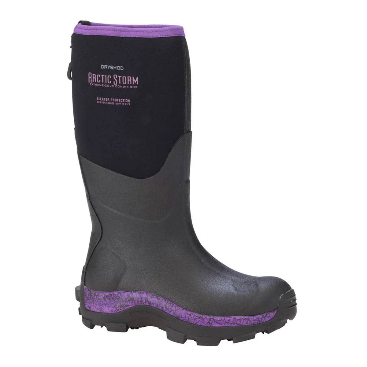 Dryshod Women's Arctic Storm High Black/Purple - Uncle Mike's Outdoors and More!