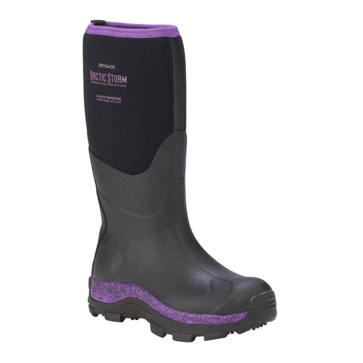 Dryshod Women's Arctic Storm High Black/Purple - Uncle Mike's Outdoors and More!