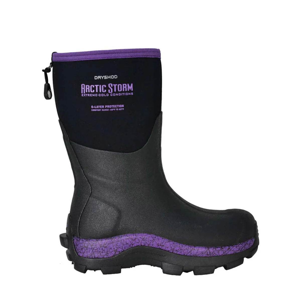Dryshod Women's Arctic Storm Mid Black/Purple - Uncle Mike's Outdoors and More!