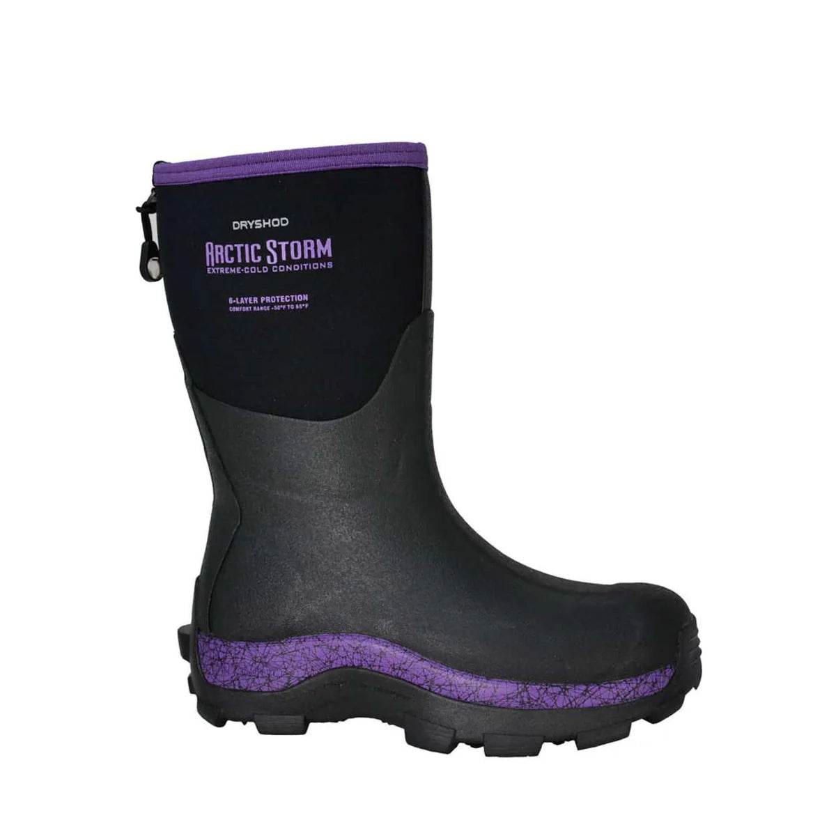 Dryshod Women's Arctic Storm Mid Black/Purple - Uncle Mike's Outdoors and More!